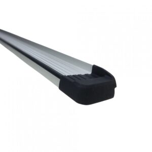 ESTRIBOS ALUMINIO GRIS IMPACTUS CABINA DOBLE CHEVROLET S10 00->FORD RANGER 00->TOYOTA HILUX 05-> VOLKSWAGEN AMAROK 10-> (NO INCLUYE SOPORTES) (EIM000)