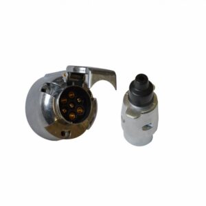 CONECTOR ELÉCTRICO MACHO-HEMBRA 7 PINES ALUMINIO (ASE011-A)