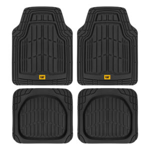 ALFOMBRA UNIVERSAL RECORTABLE PARA VEHICULO 4 PIEZAS (CAMT-1004-BK)