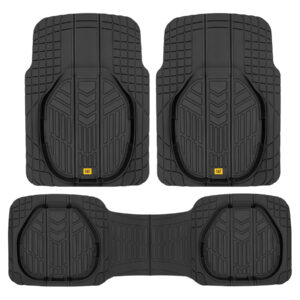 CUBRE ALFOMBRA PRO UNIVERSAL PARA VEHICULO RECORTABLE 3 PIEZAS (CAMT-9113-BK)